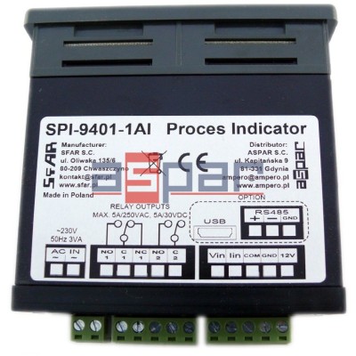Wskaźnik uniwersalny - SPI-9401-1AI