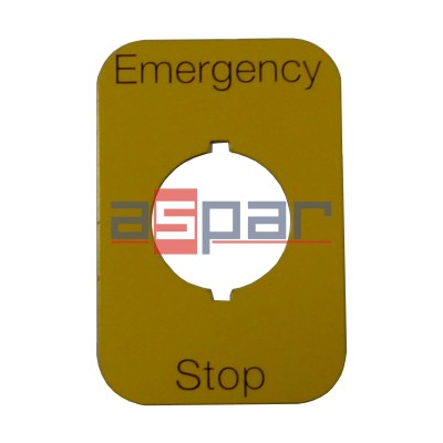 Tabliczka "Emergency Stop" MA6-1023