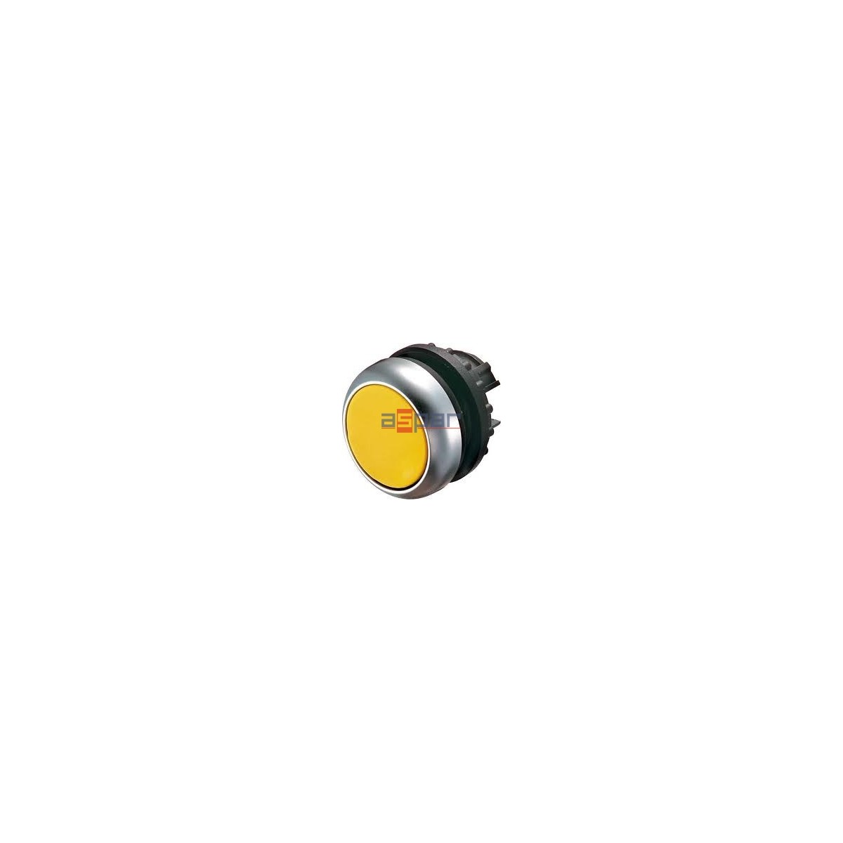 M22-D-Y, 216598, przycisk z samopowrotem, płaski, żółty