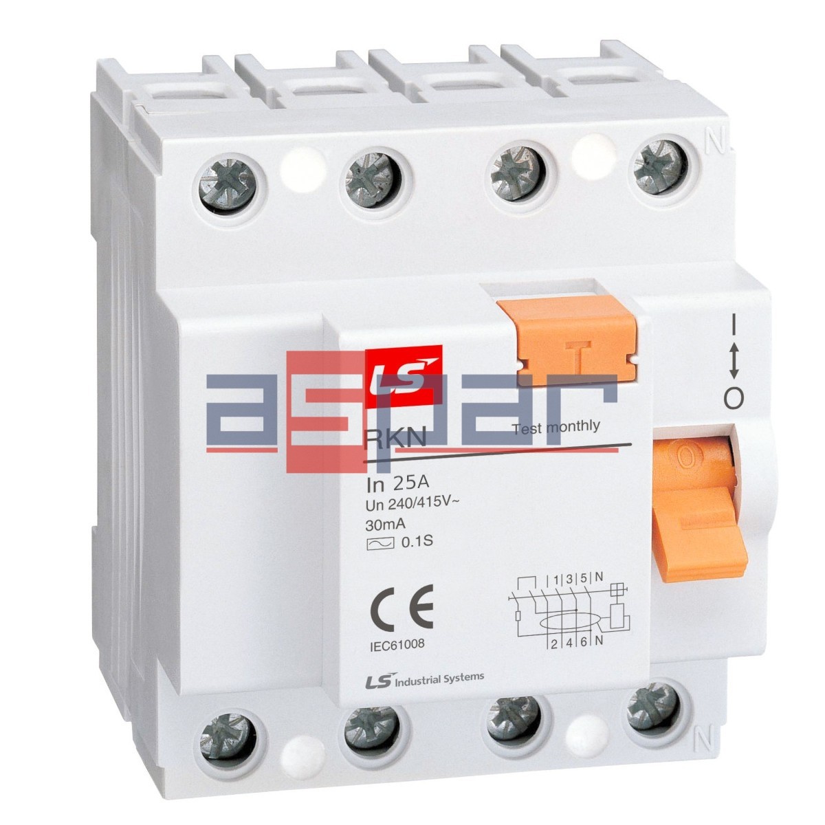 RKN 4P 25A 30mA