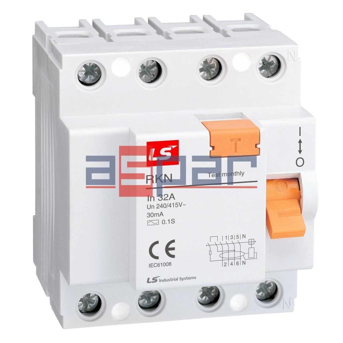 RKN 4P 32A 30mA