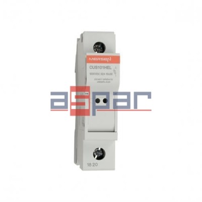 CUS101HEL - Podstawa bezpiecznika 10x38, 1000VDC, 32A