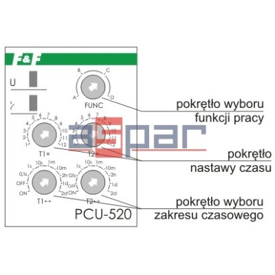 PCU-520 230VAC - 4-funkcyjny