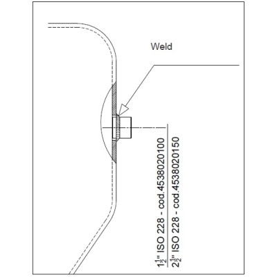 ILT TULEJA  1+1/2"D, 4538020150